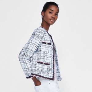 SOLD Zara tweed jacket